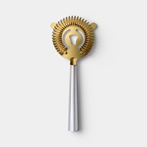 Brand New Threshold Cocktail Strainer - Elegant Gold & Silver Design